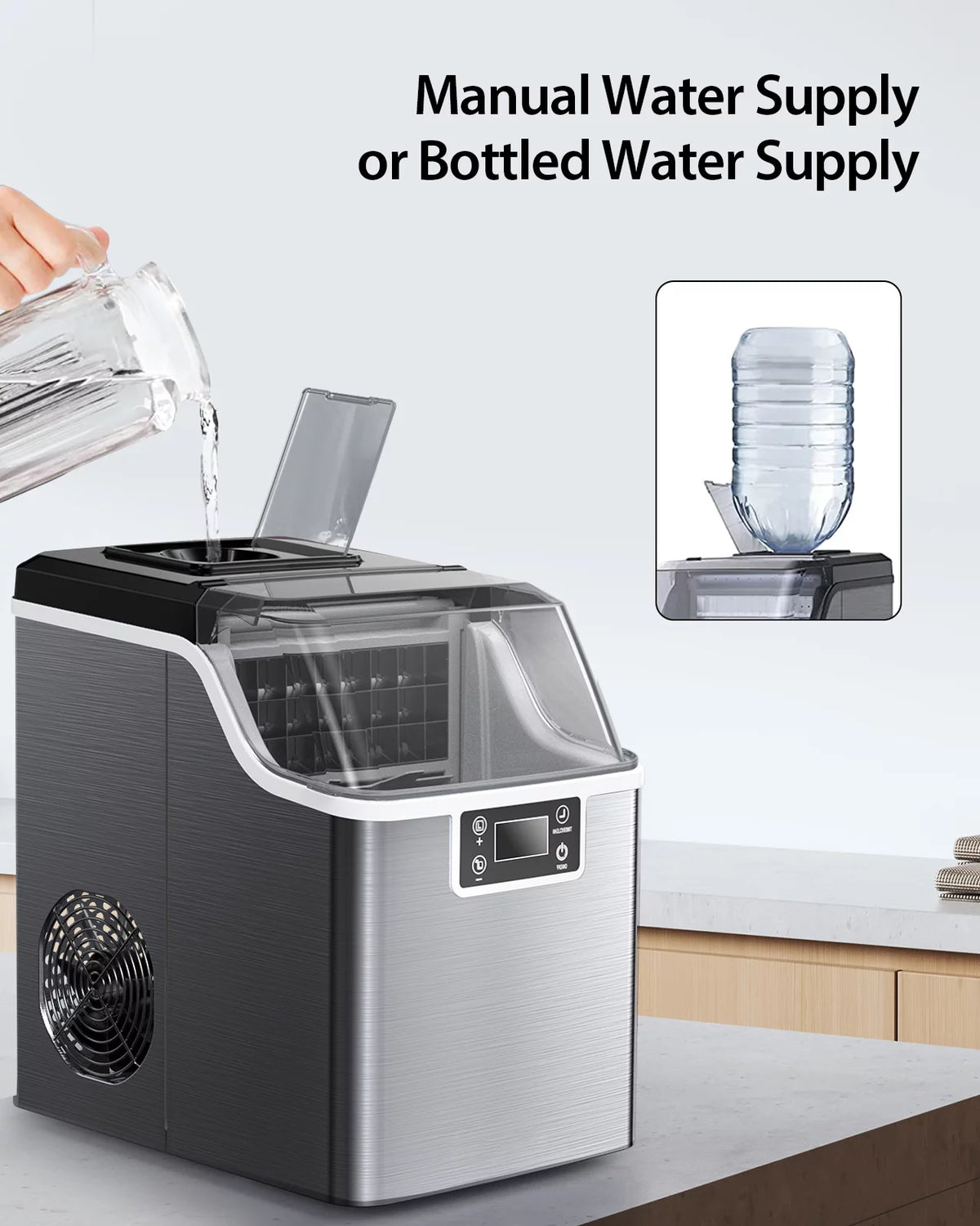 Countertop Ice Maker 45 lbs/day Self-Cleaning J559192