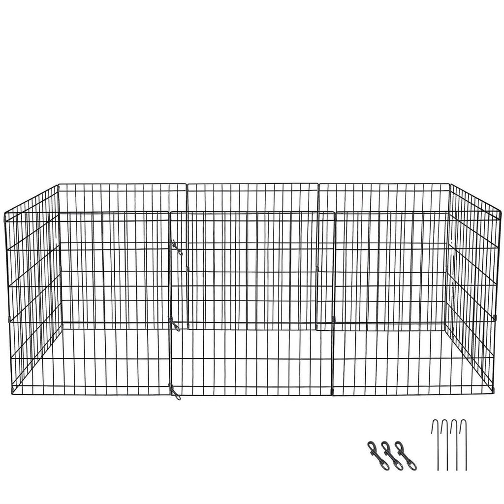 Foldable Dog Playpen 8 Panels O8904