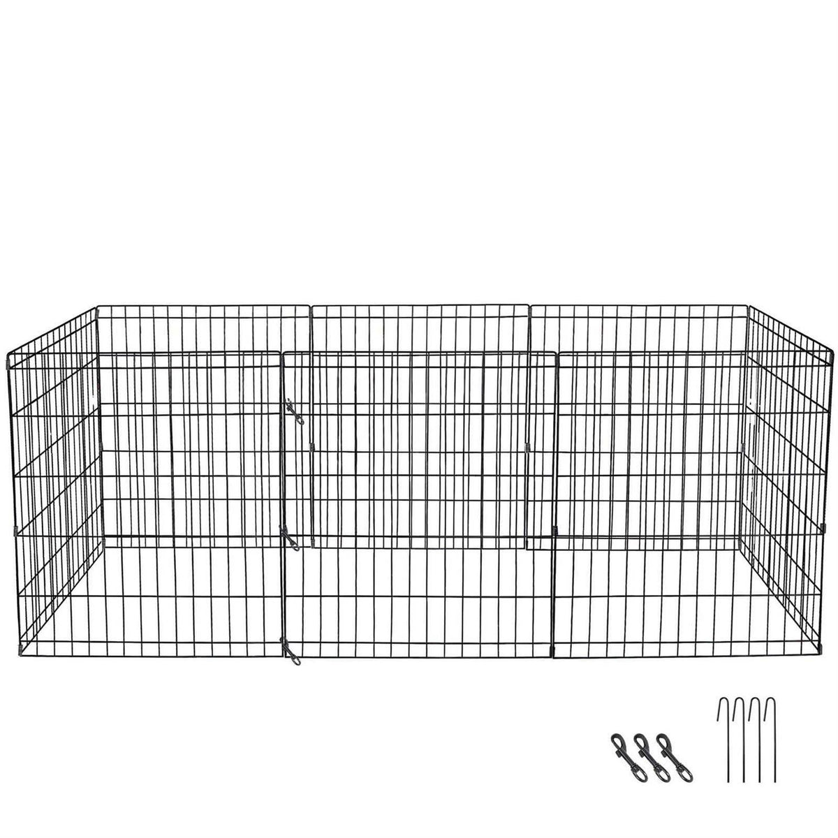Foldable Dog Playpen 8 Panels O8904