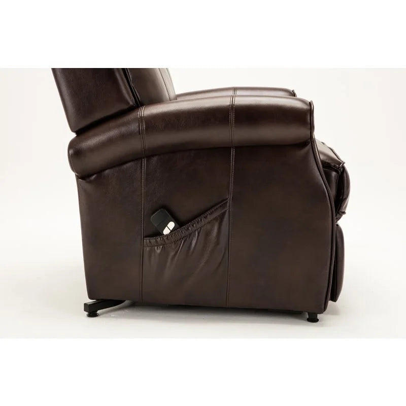 Faux Leather Lift Chair in Brown A108