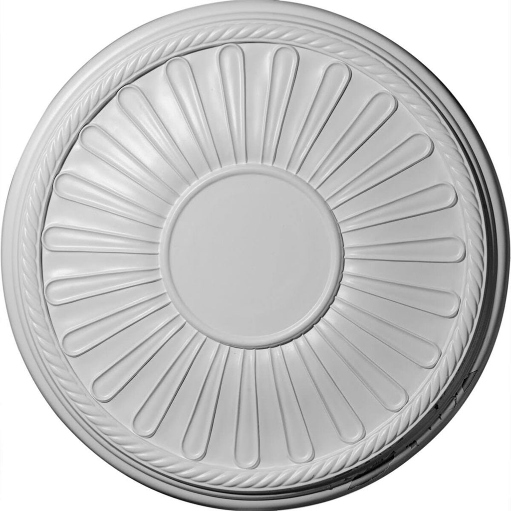 19 7/8x22OD x 1 1/4x22P Ceiling Medallion Hand-Painted Firebrick M182