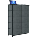 10 Drawer Storage Organizer with Wooden Top Shelf Q582