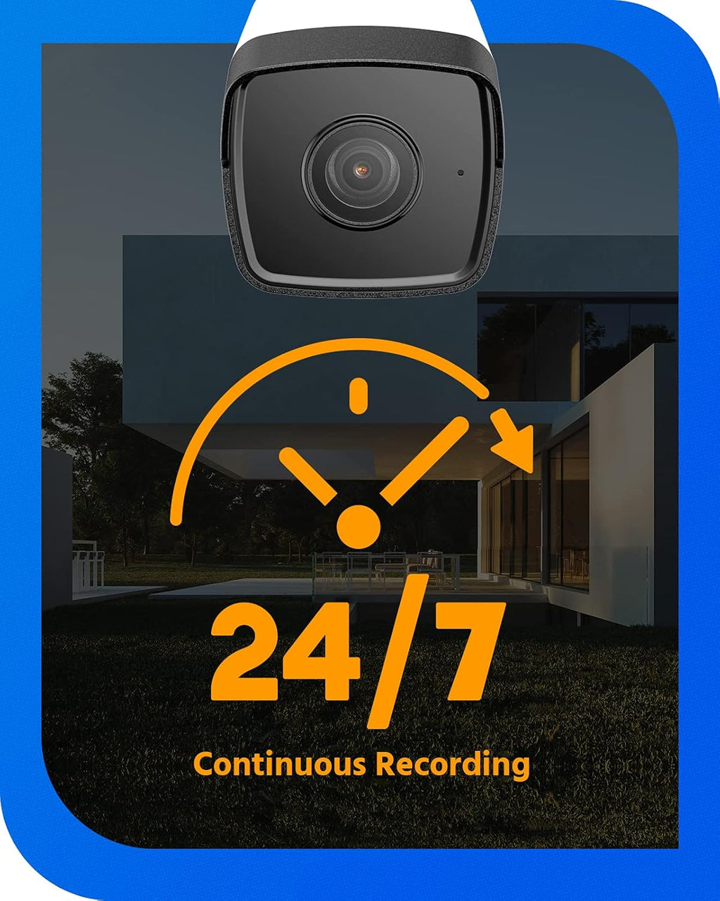 5MP PoE Outdoor Bullet Security Camera with 2.8mm Lens E15435