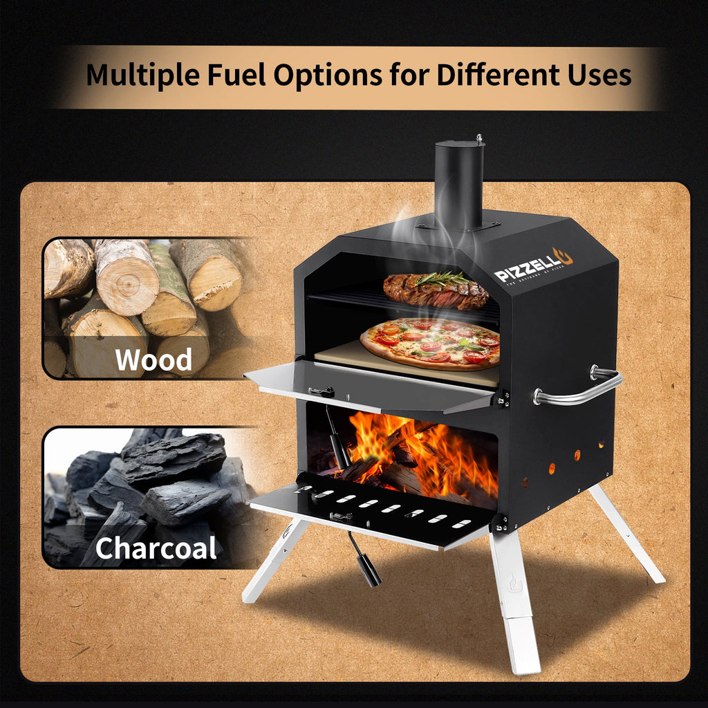 Outdoor Wood Burning Pizza Oven with Pizza Stone R3431