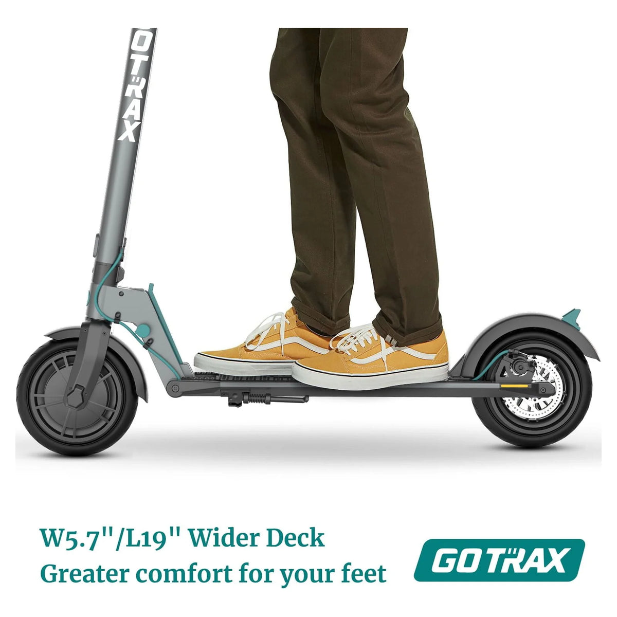 Charcoal Gray 8.5 Pneumatic Tire 250W Foldable Electric Scooter P23264