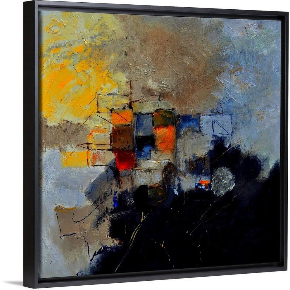 Black Float Frame Canvas Art - 20 x 20 B1371