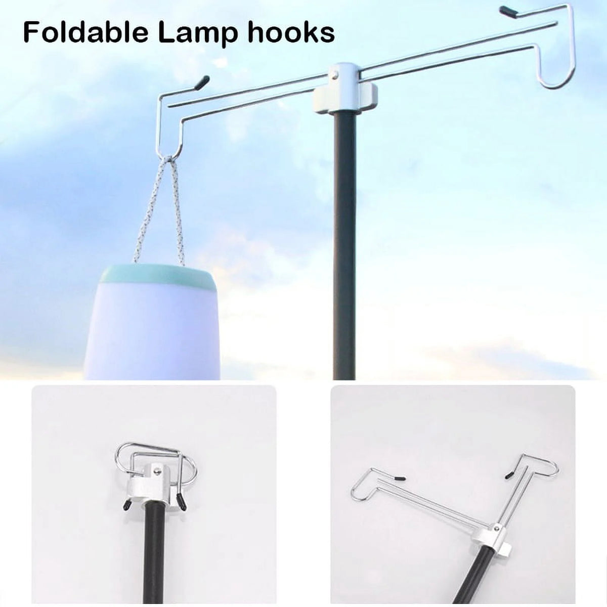 Adjustable Aluminum Alloy Lamp Pole Lantern Stand O57498