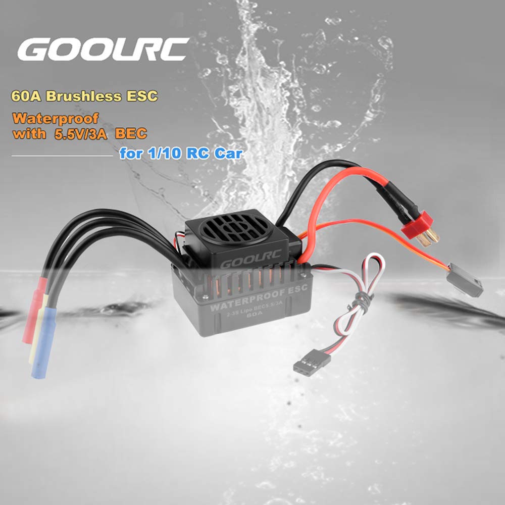 Waterproof 3650 3900KV Brushless Motor with 60A ESC Combo Set X308388