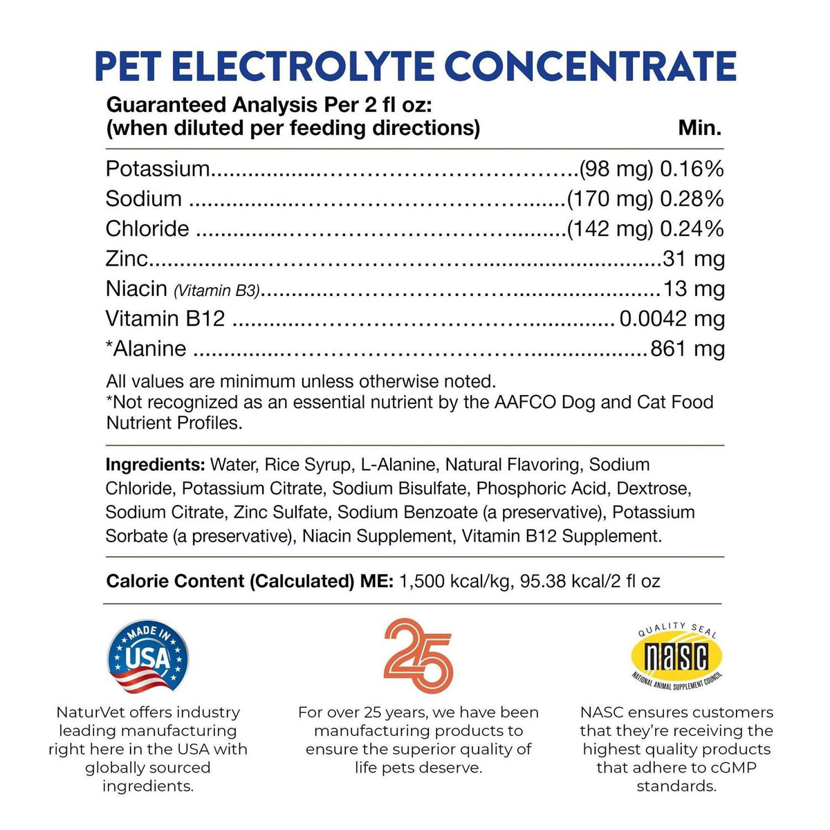 Pet Electrolyte Concentrate 16 oz S56884