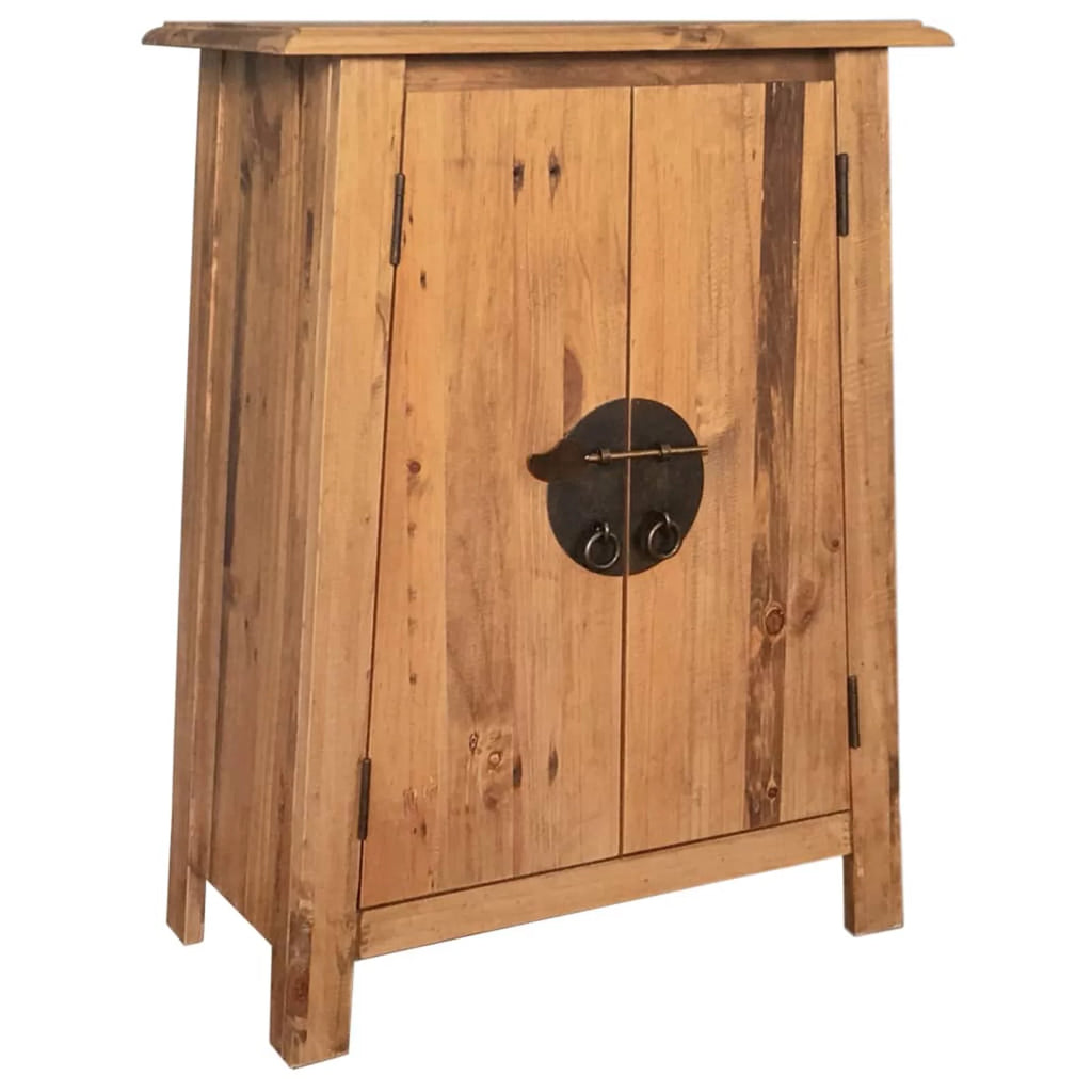 Recycled Pinewood Bathroom Storage Cabinet with Shelf A7646