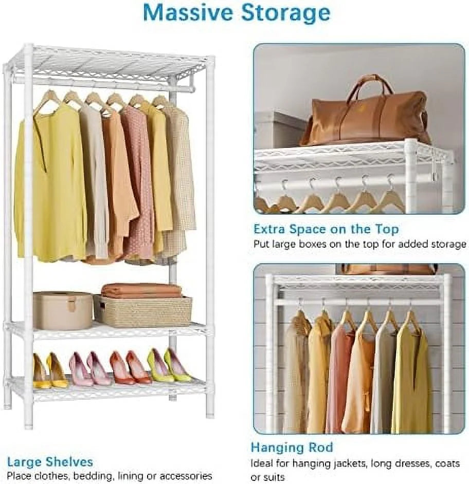 3 Tiers Garment Rack with Cover L202954