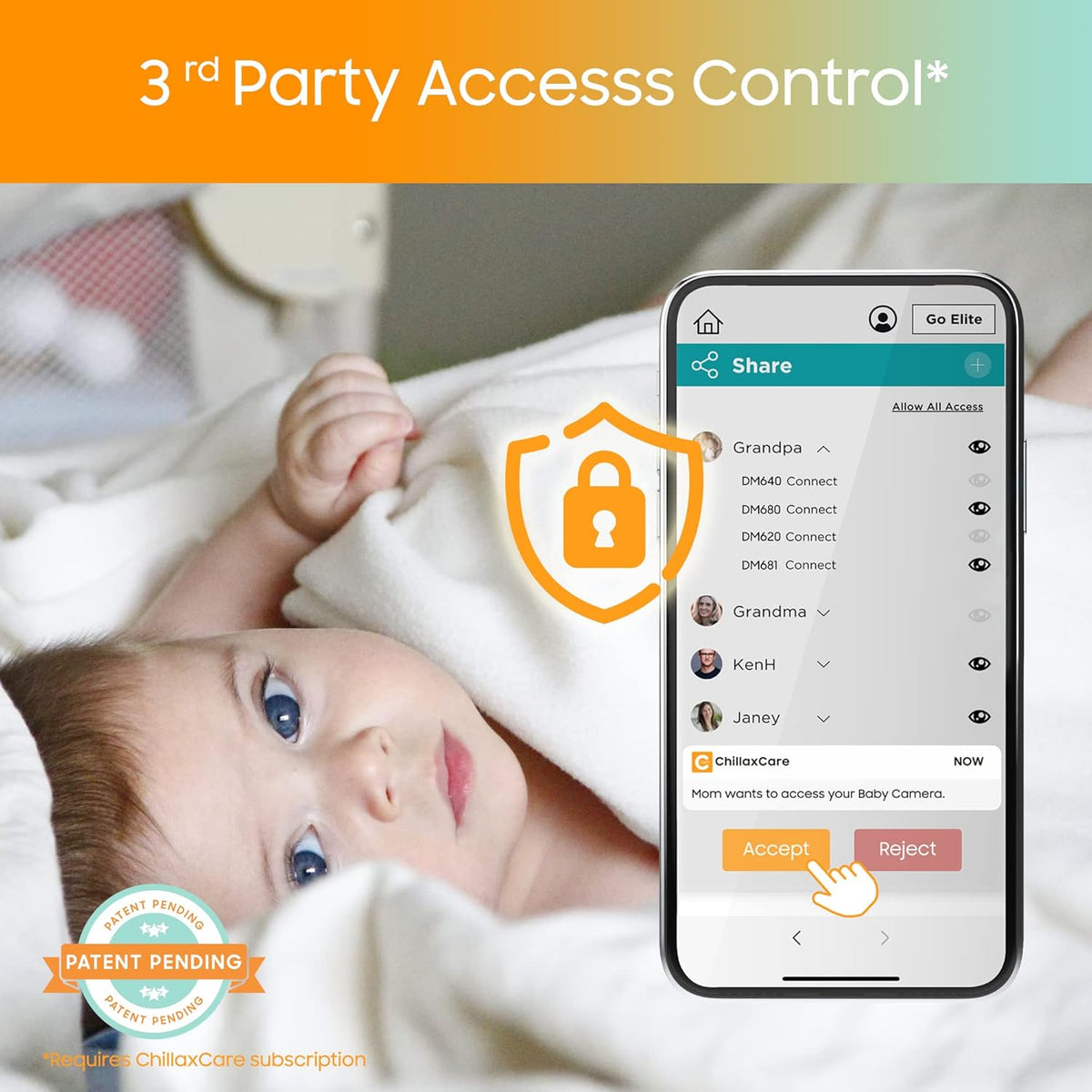 Baby Monitor with Camera & Control Unit, 4.3 Screen, HD Camera, Night Vision L2888