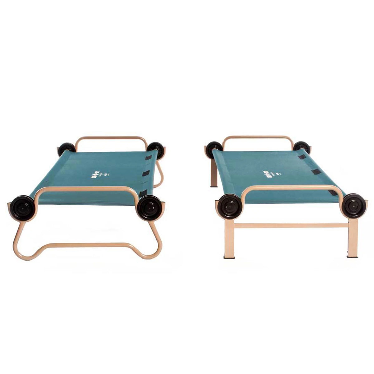 Green Double Cot with Storage Organizers C23972