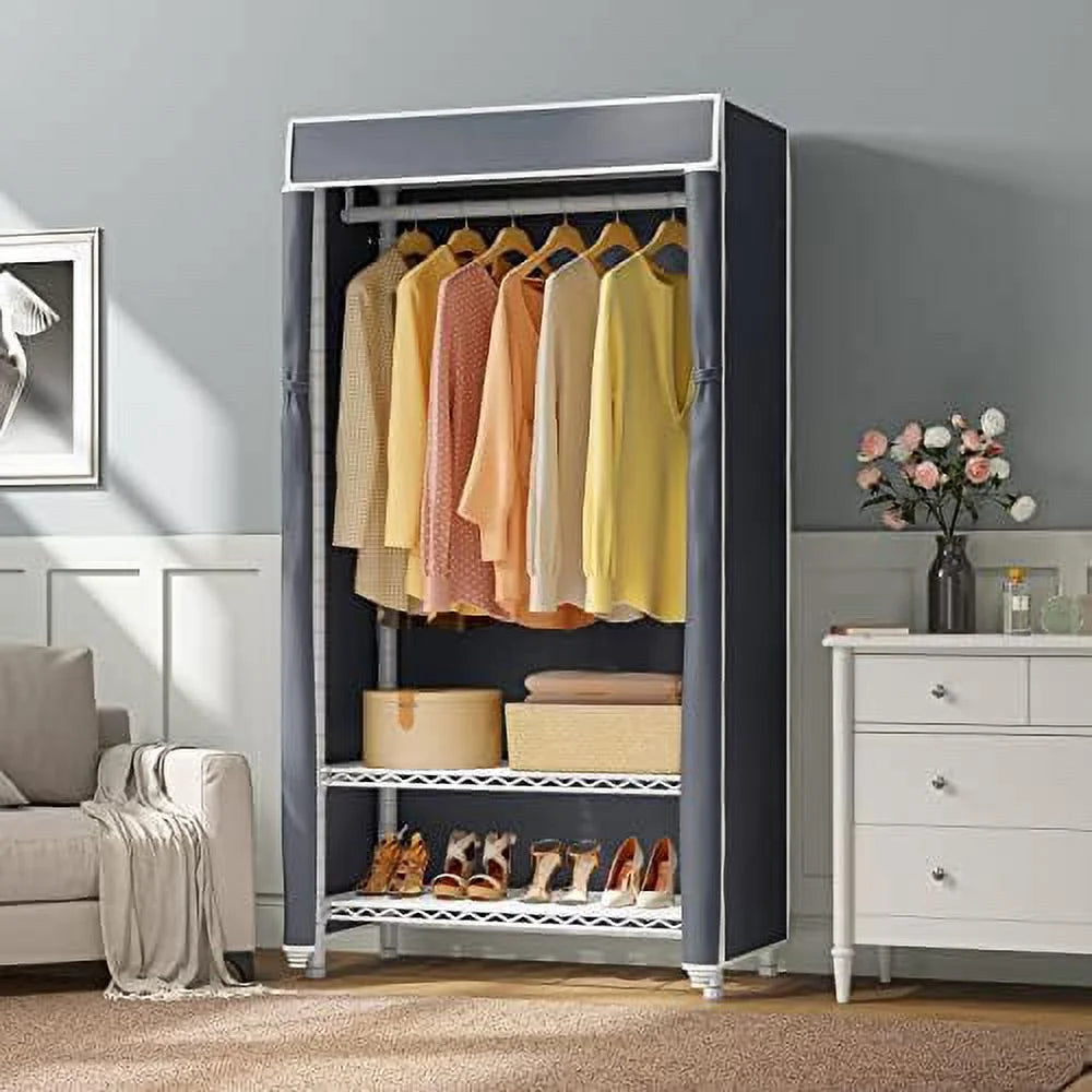 3 Tiers Garment Rack with Cover L202954