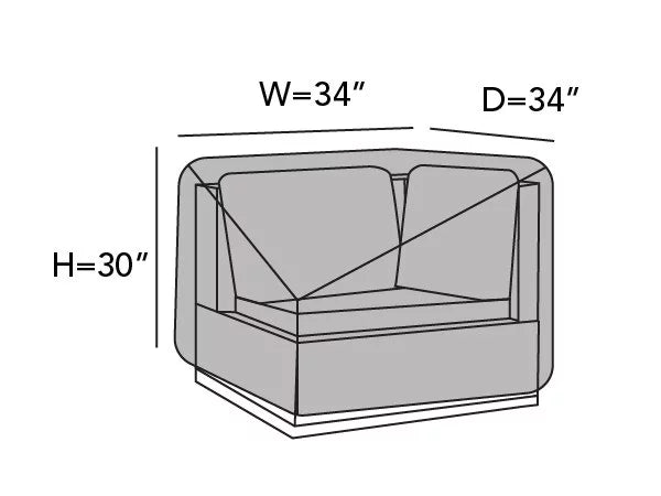 Corner Sectional Chair Cover Y70593
