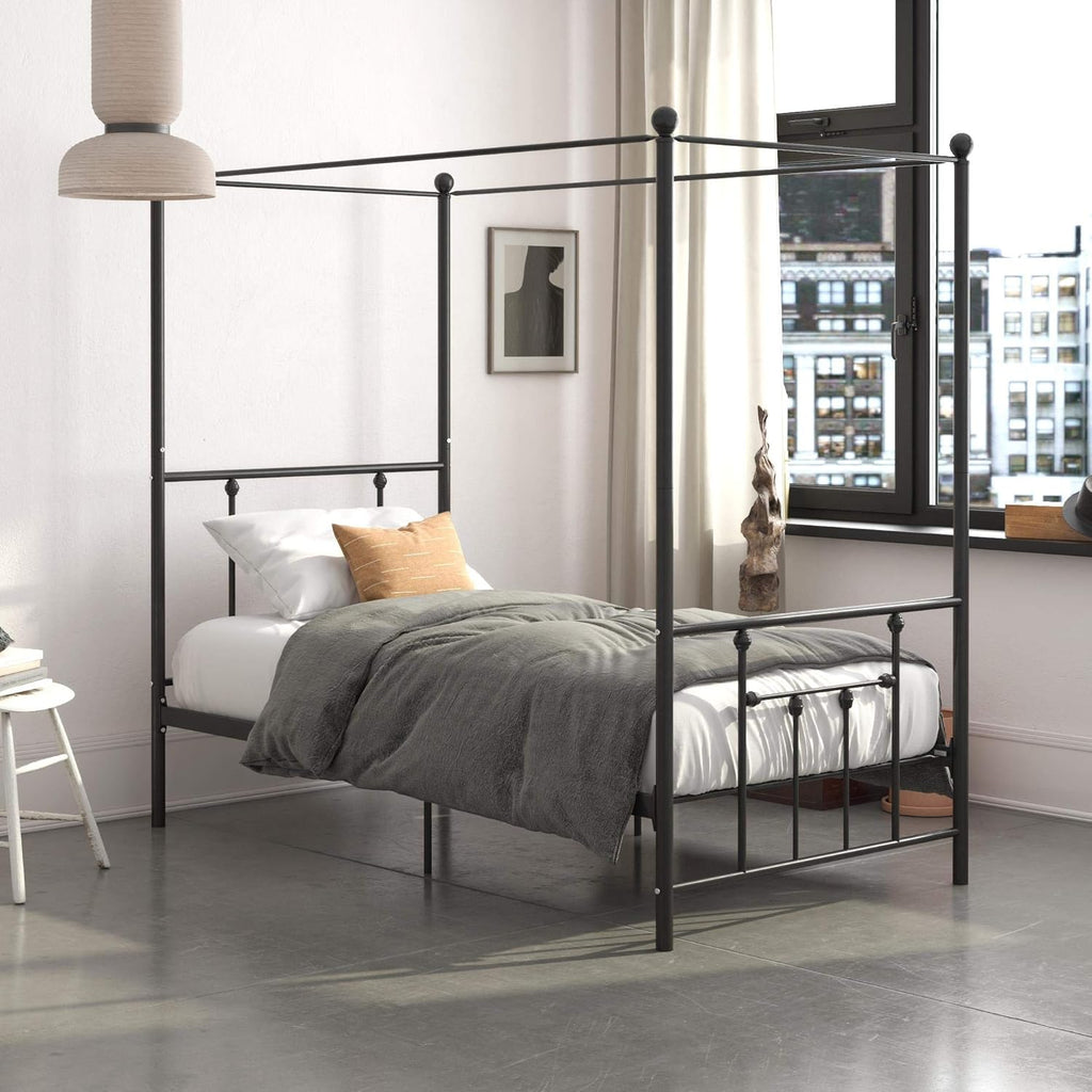 Twin Size Metal Canopy Bed Frame Z939