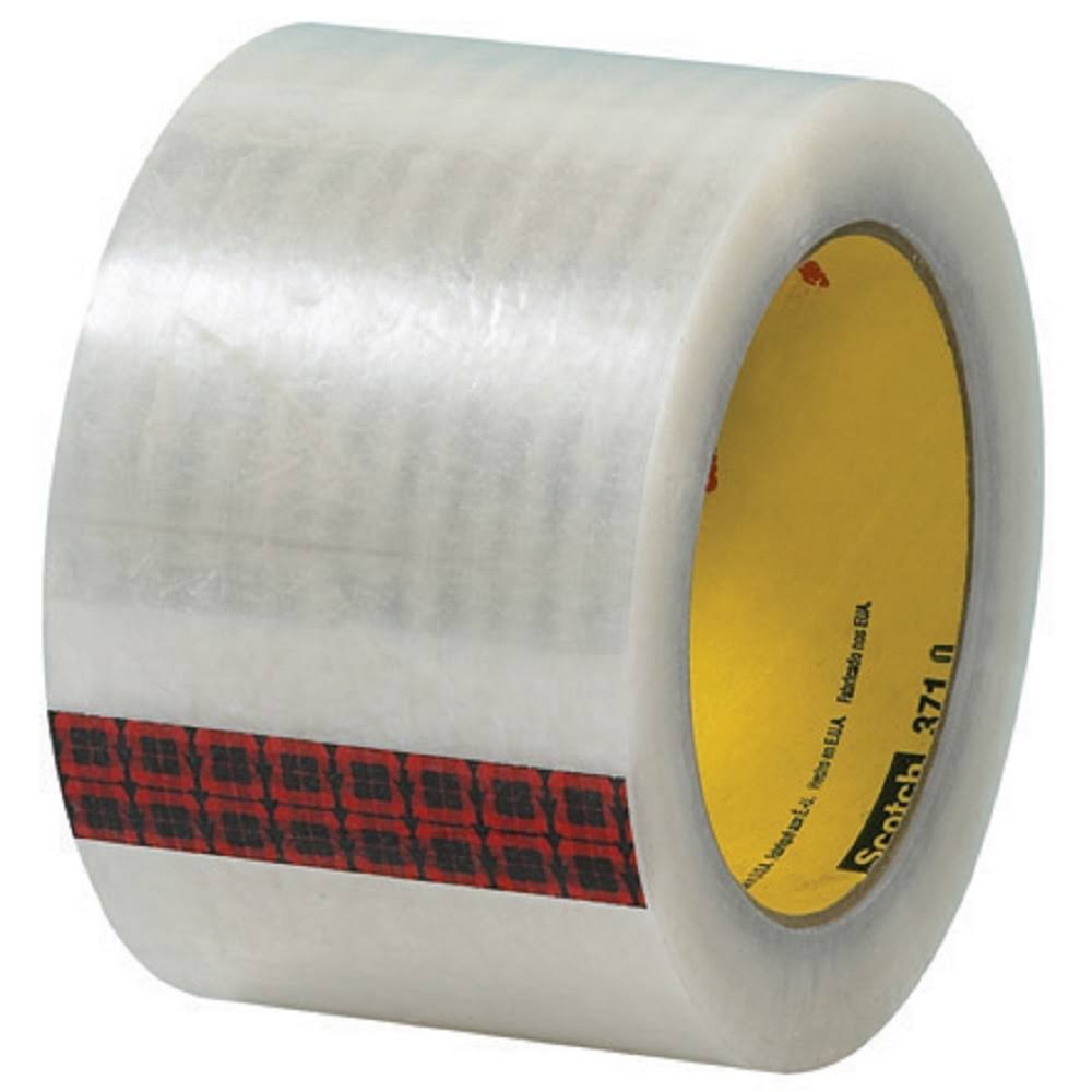3M Clear 371 Scotch Performance Sealing Tape 72mm x 50m - 6 Rolls O543
