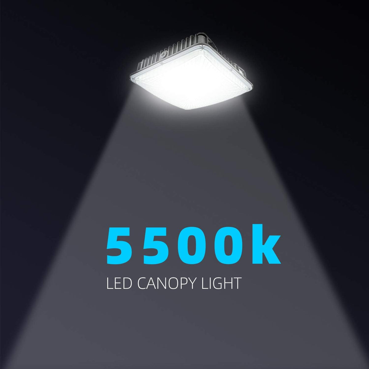 2 Pack 45W LED Canopy Lights, 9.5 x 9.5, 120V 277V J2781