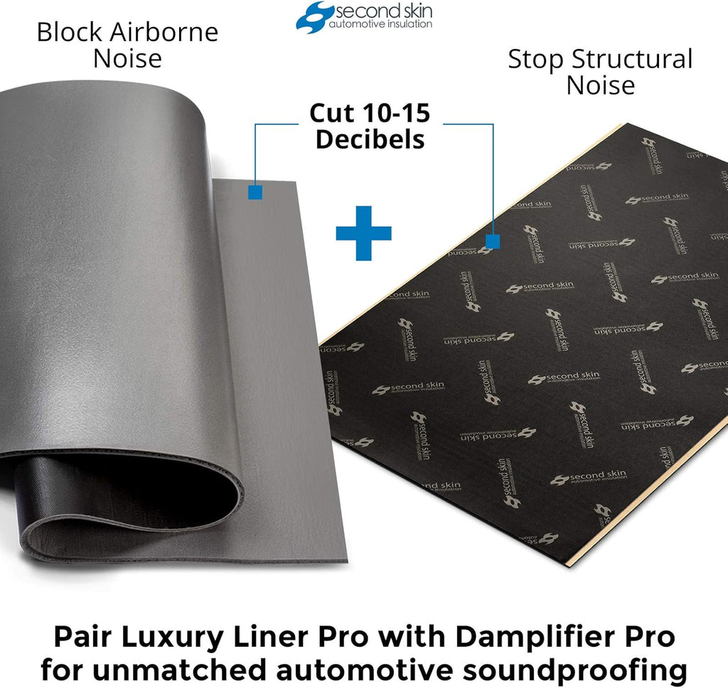 2 in 1 Sound Insulation for Cars Mass Loaded Vinyl and Closed Cell Foam C504529