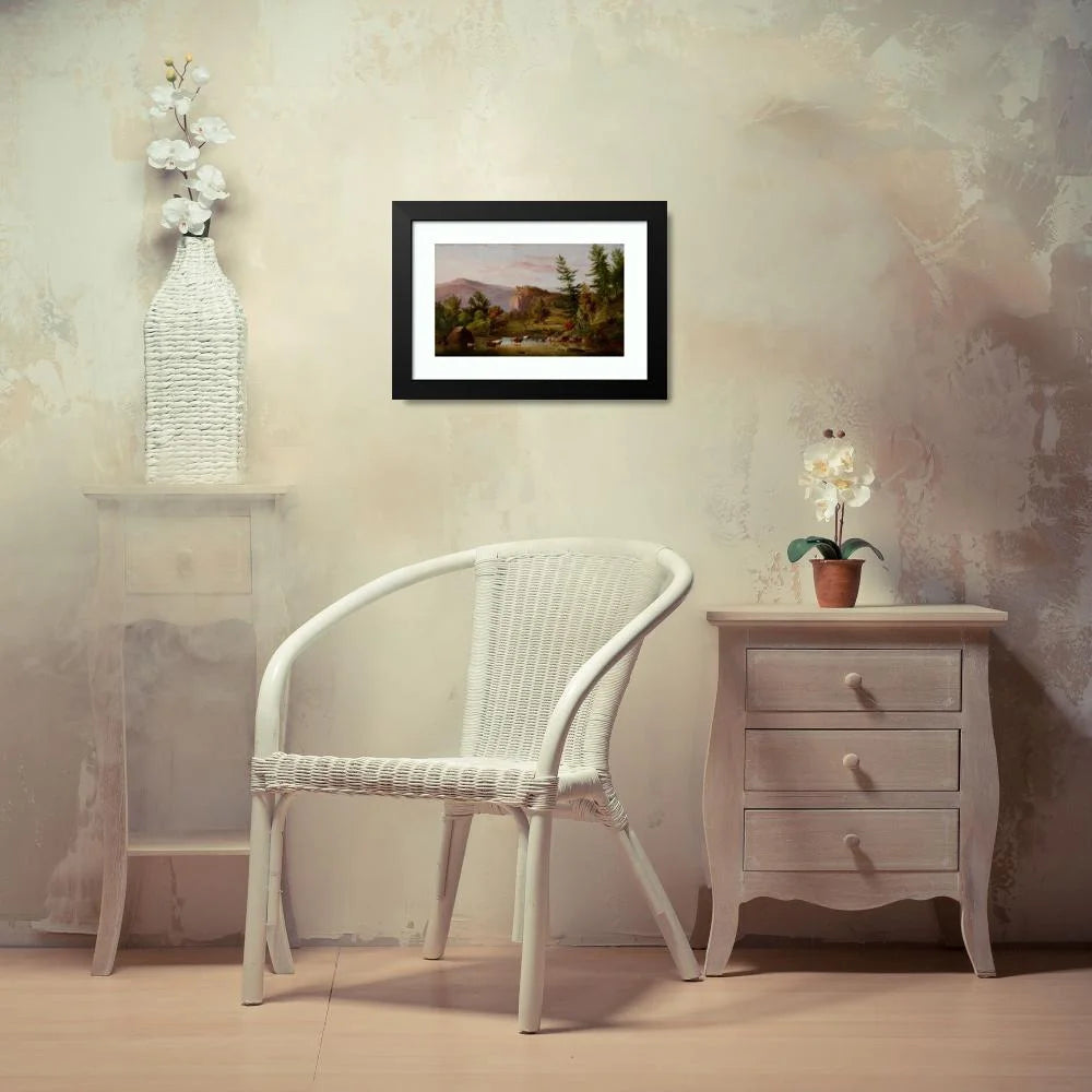 Black Modern Framed Museum Art Print P4608