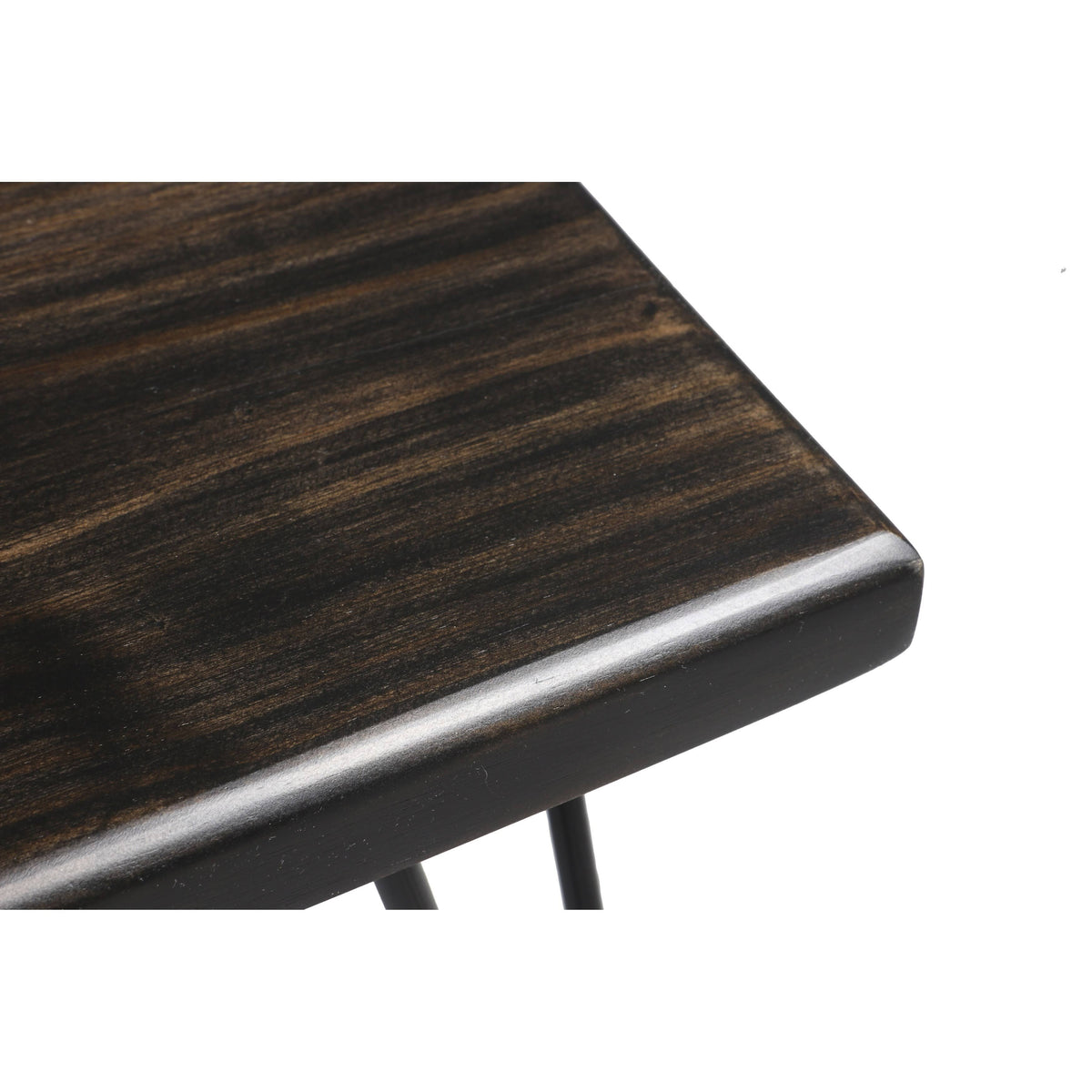 Dark Brown Wood Bench K384121