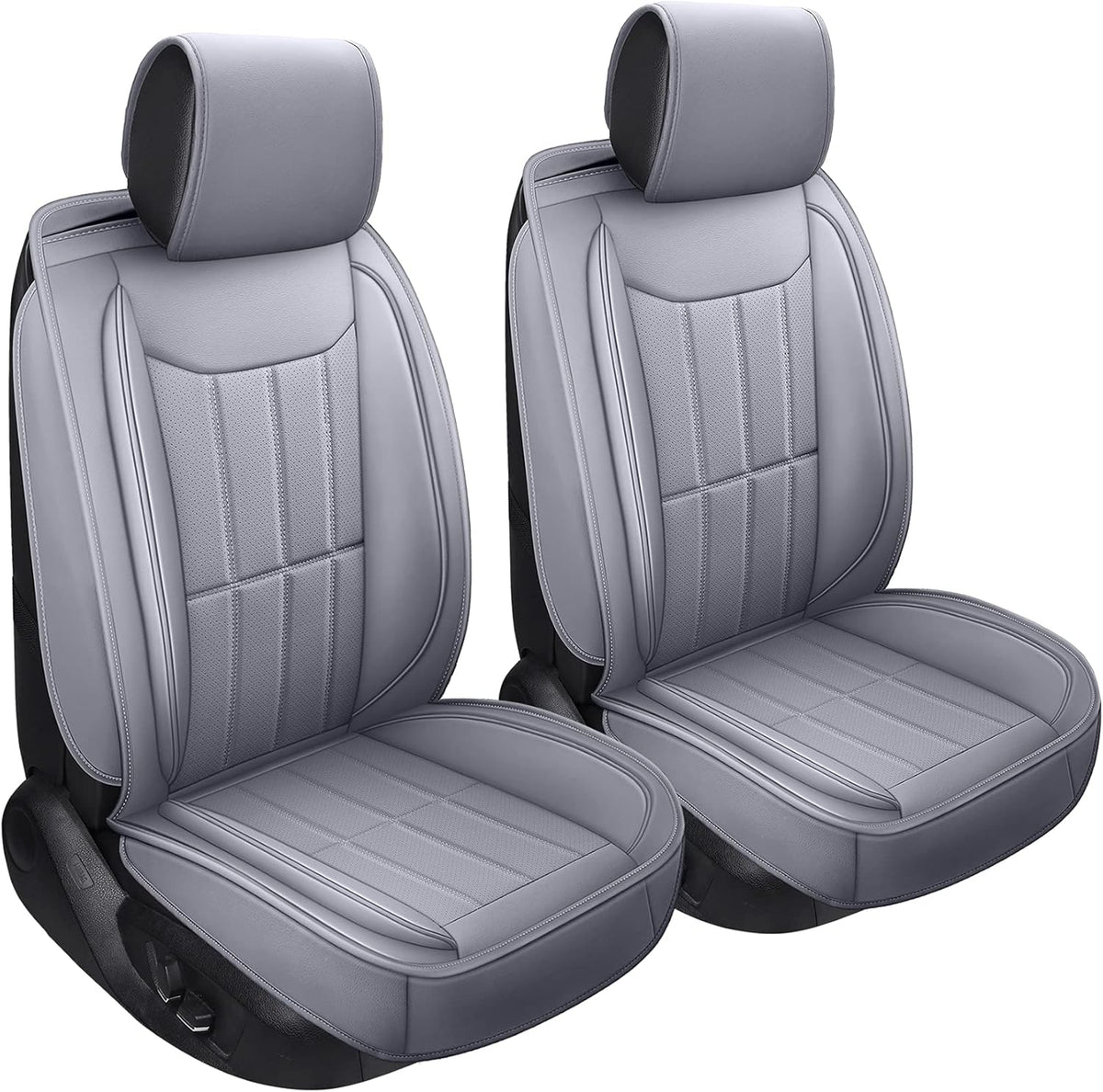 TAN Leather Car Seat Covers Full Set V258750