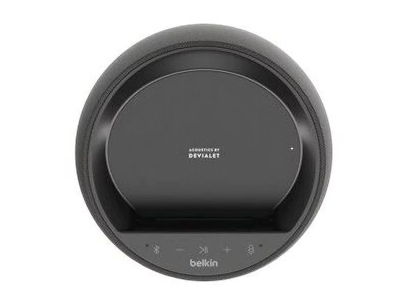 Black Portable Bluetooth Speaker with Wireless Phone Charger F297785