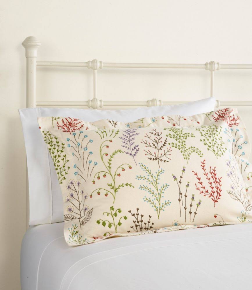 Botanical Floral Tan Queen Size Flannel Comforter Cover B823