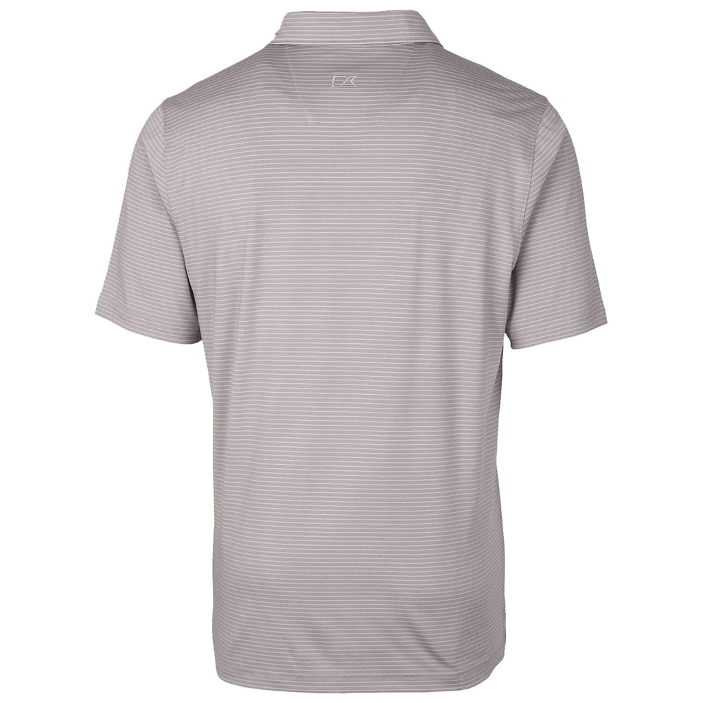 Gray Pencil Stripe Stretch Polo B72014