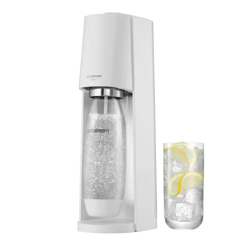 White Soda Machine and Sparkling Water Maker Kit P2030