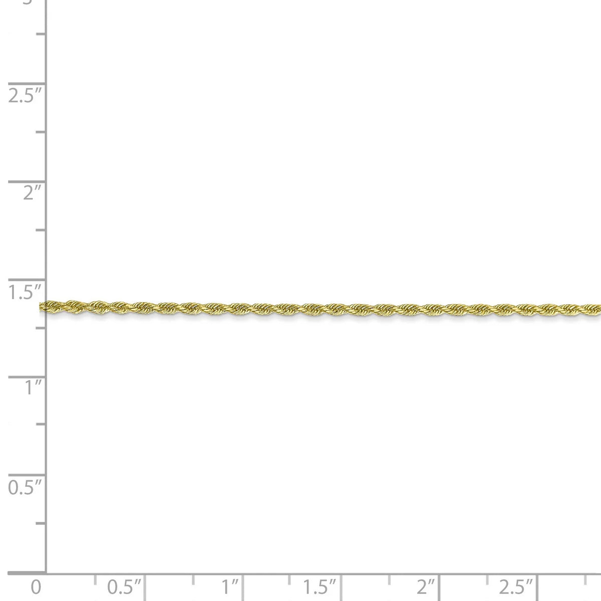 10k Yellow Gold Diamond-Cut Rope Chain Necklace N498