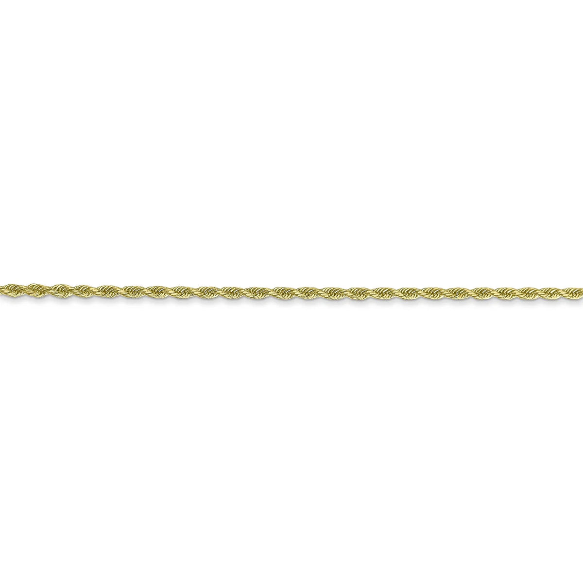 10k Yellow Gold Diamond-Cut Rope Chain Necklace N498