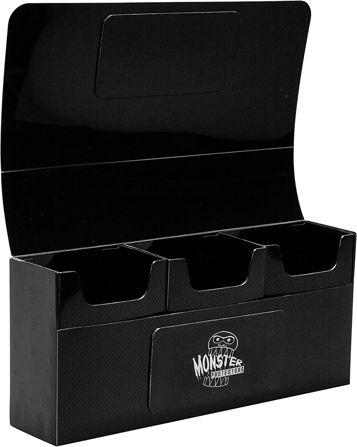 White Self-Locking Magnetic Closure Trading Card Storage Box O6696