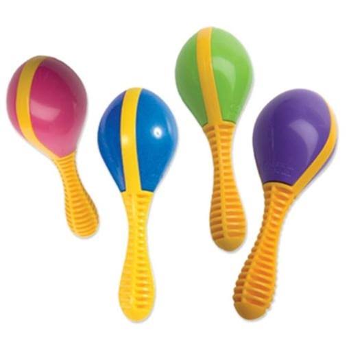 Assorted Colors Maracas 24 count X561
