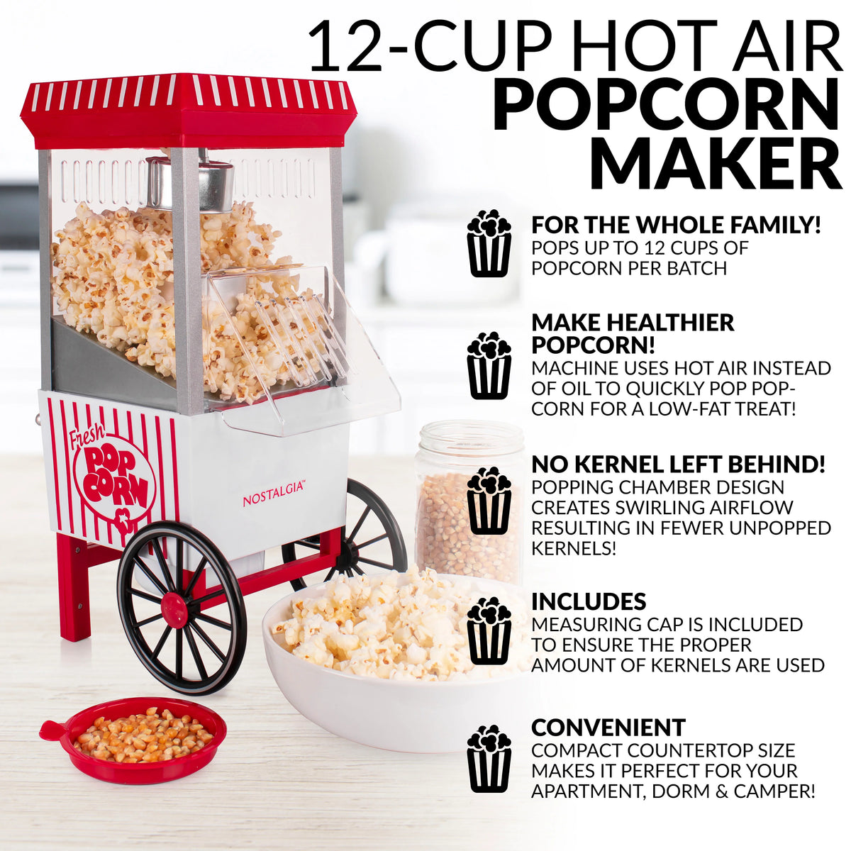 Hot Air Popcorn Maker W108133