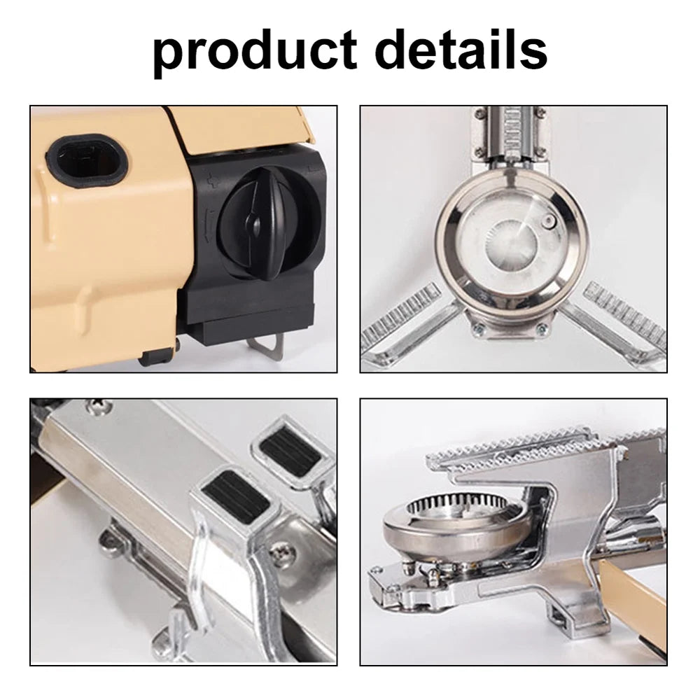 Portable Folding Butane Camping Stove with Electronic Ignition Carrying Bag D59151