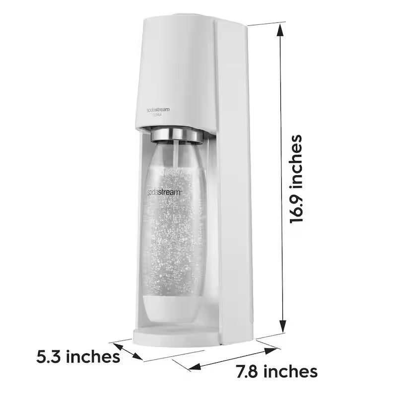 White Soda Machine and Sparkling Water Maker Kit P2030
