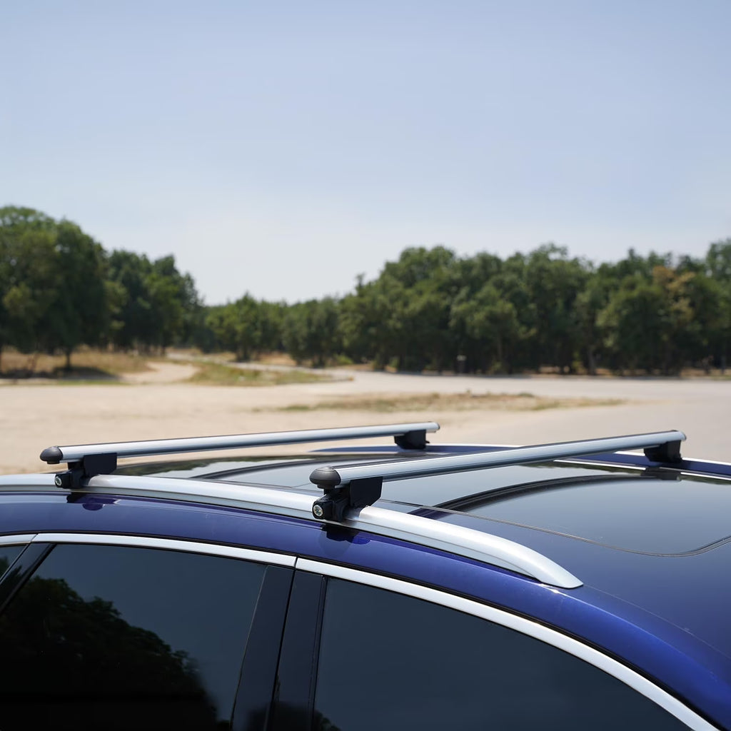Silver Roof Racks Cross Bars Luggage Carrier Set K71159