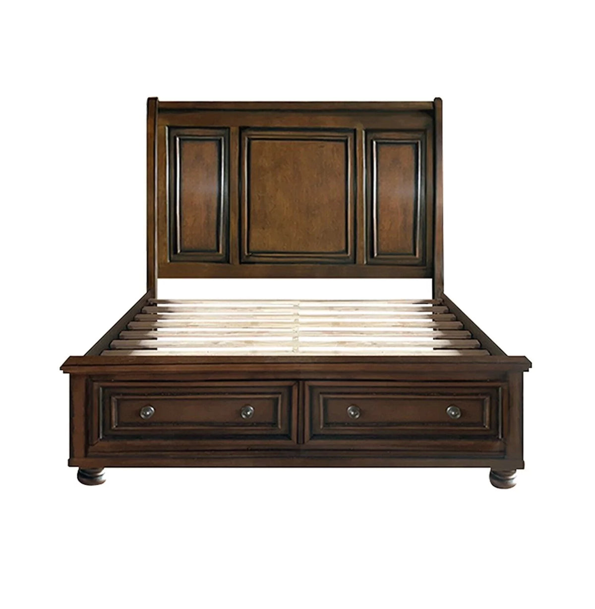 Brown Cherry 3pc King Bed Bedroom Set K828