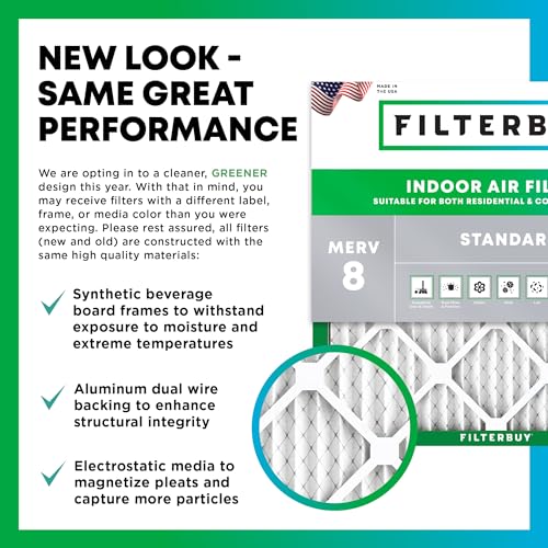 20x20x1 Pleated Air Filter MERV 8 4-Pack B700