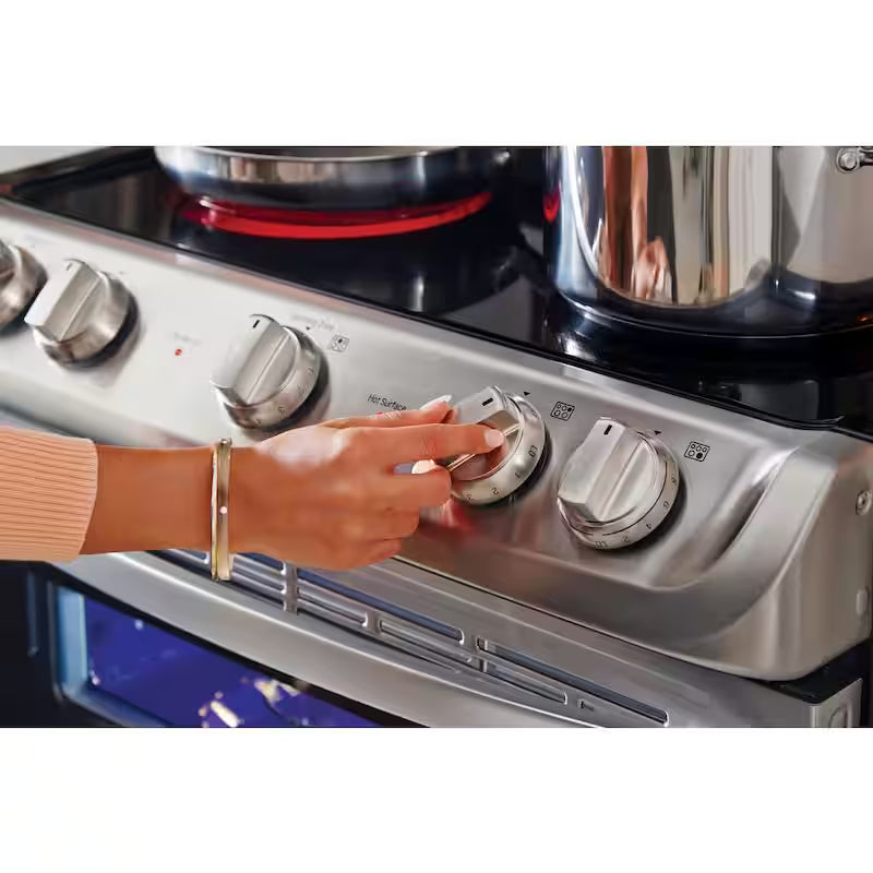 7.3 cu. ft. Double Oven Electric Range with Convection and Self Clean in Stainless Steel A9545