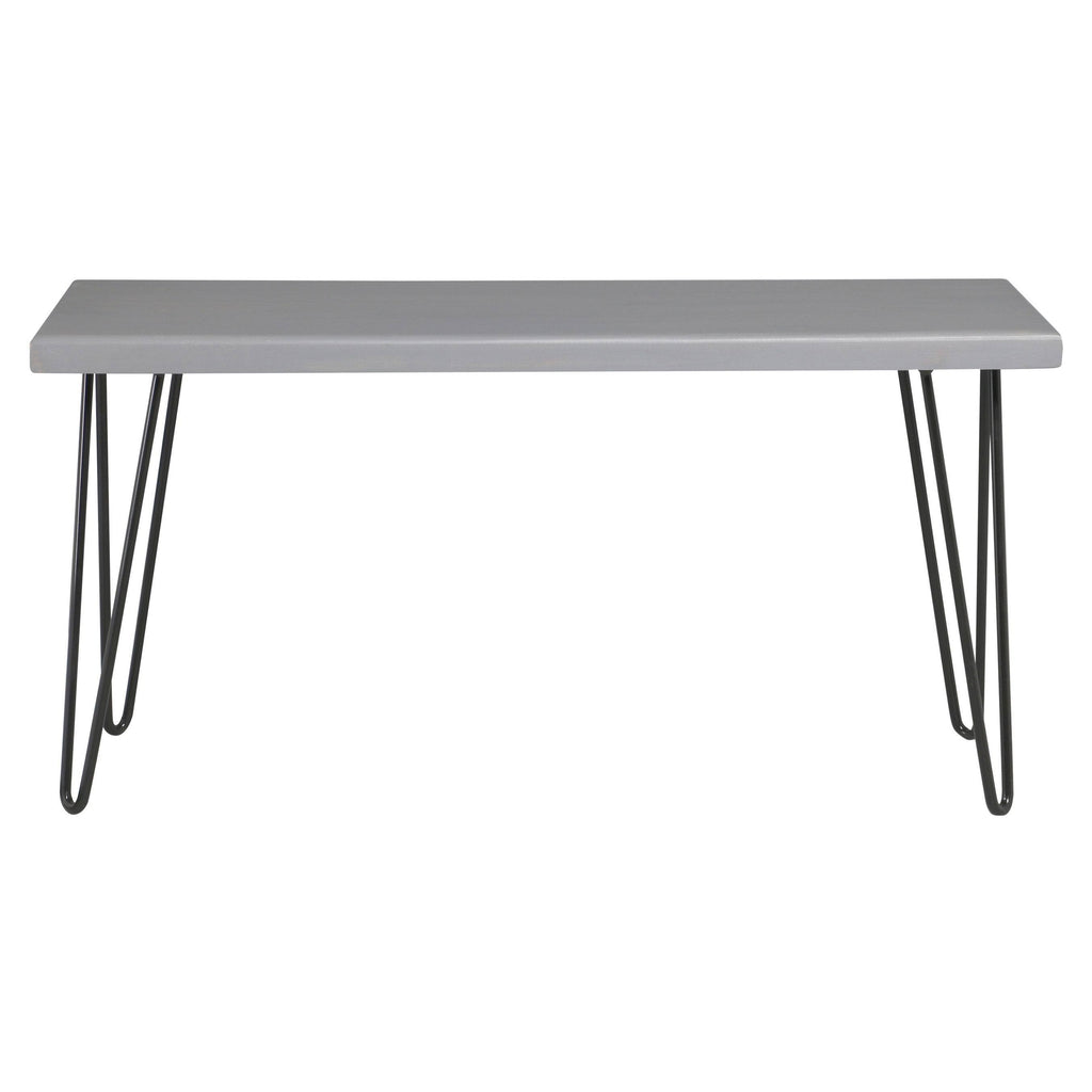 Dark Brown Wood Bench K384121