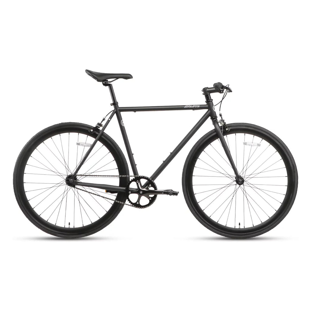 700C Single Speed Fixed Gear Bike, Black A720