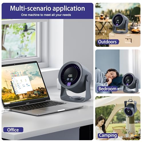 Rechargeable Portable Desktop Circulation Fan with 4000mAh Battery Z33454