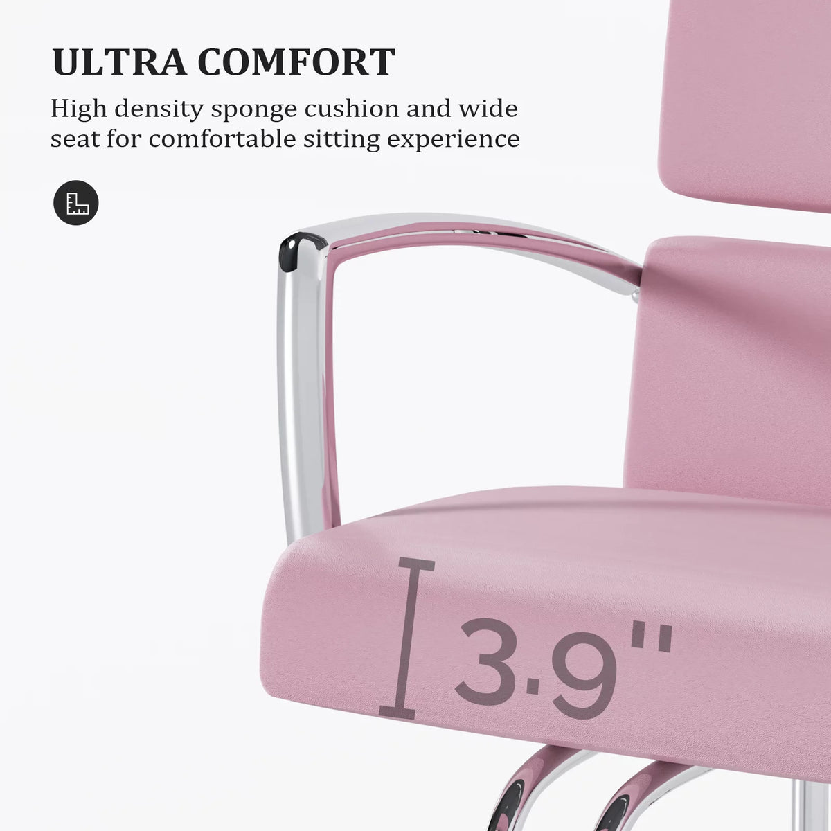 Pink 360 Degree Swivel Hydraulic Salon Chair C974