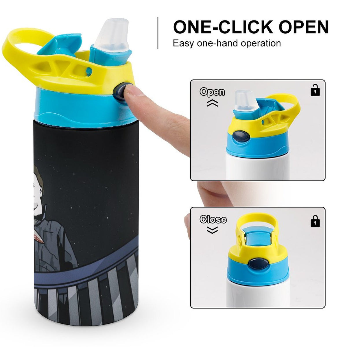 Insulated Stainless Steel Water Bottle with Straw L451