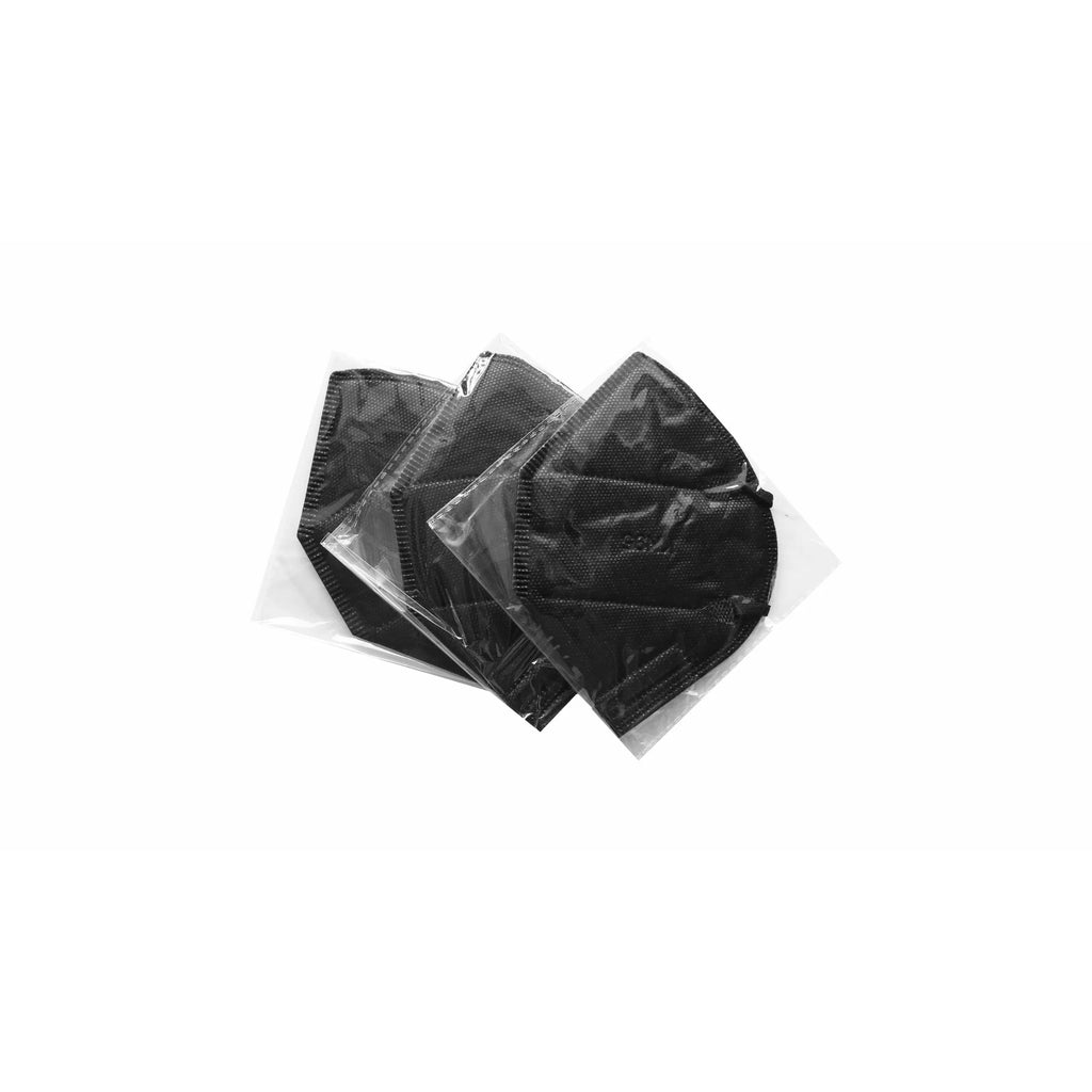 5-Ply Disposable Face Mask, Jet Black (100 Pack) Z53035