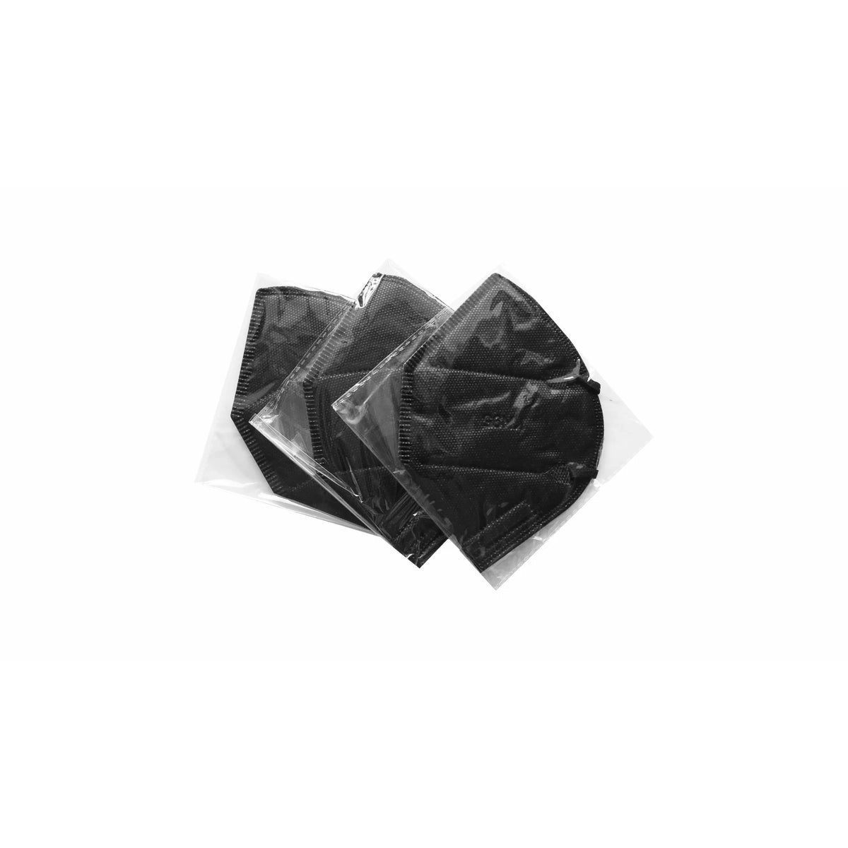 5-Ply Disposable Face Mask, Jet Black (100 Pack) Z53035
