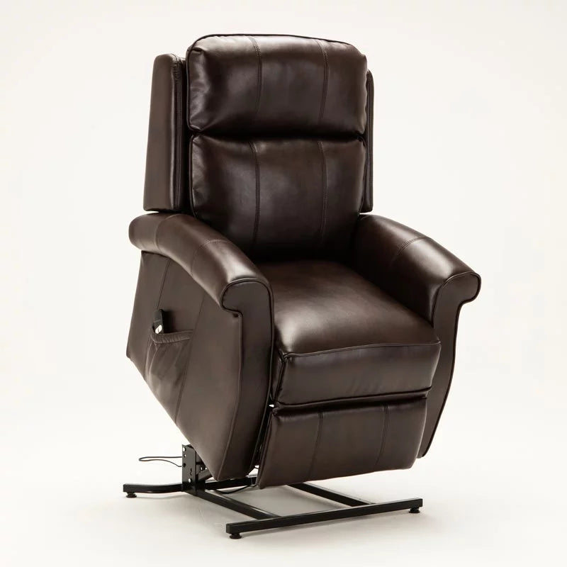 Faux Leather Lift Chair in Brown A108