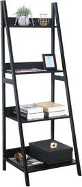 Black 4 Tier Ladder Bookshelf G799